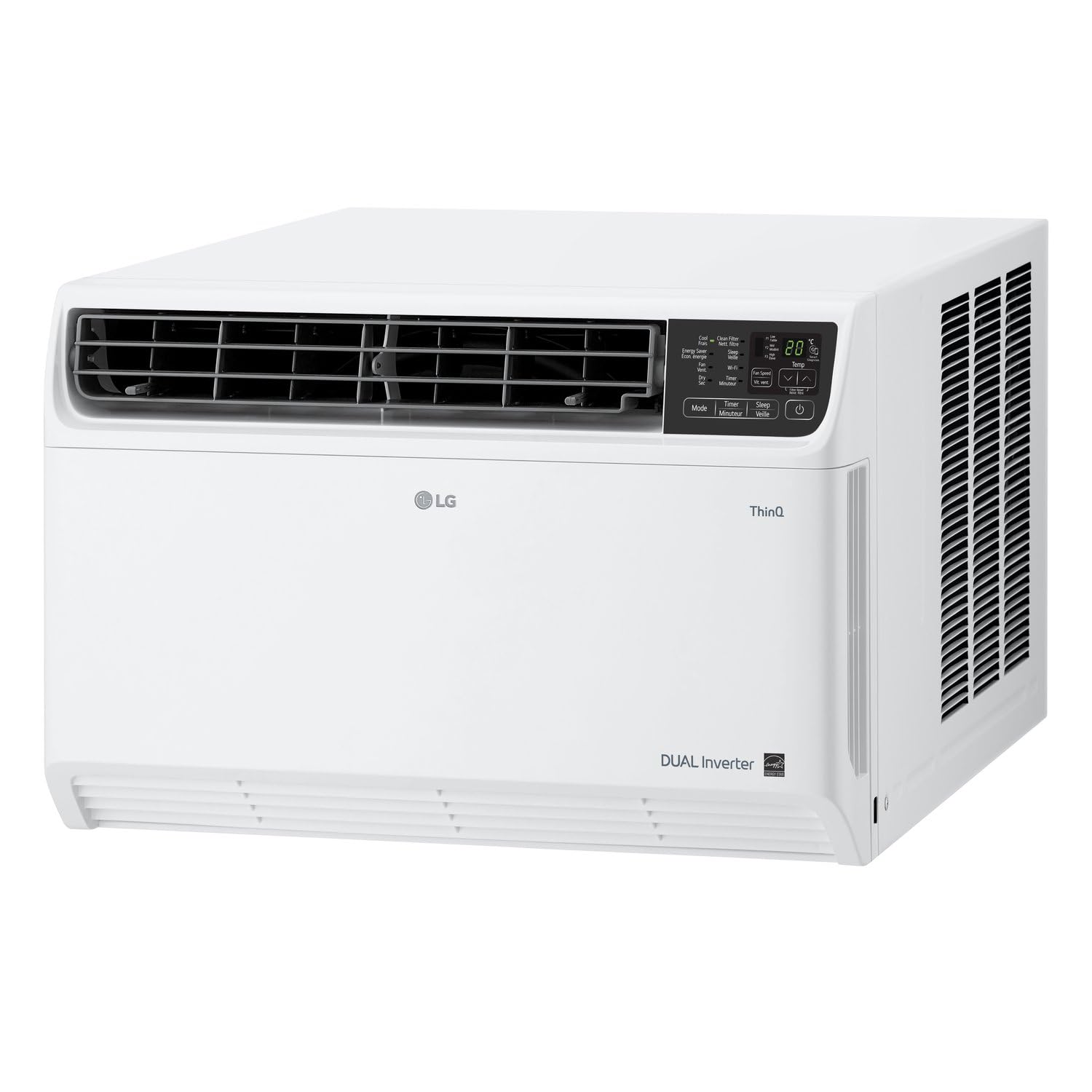 LG 14,000 BTU DUAL Inverter Smart Window Air Conditioner, 115V, Cools 800 Sq. Ft. for Bedroom, Living Room
