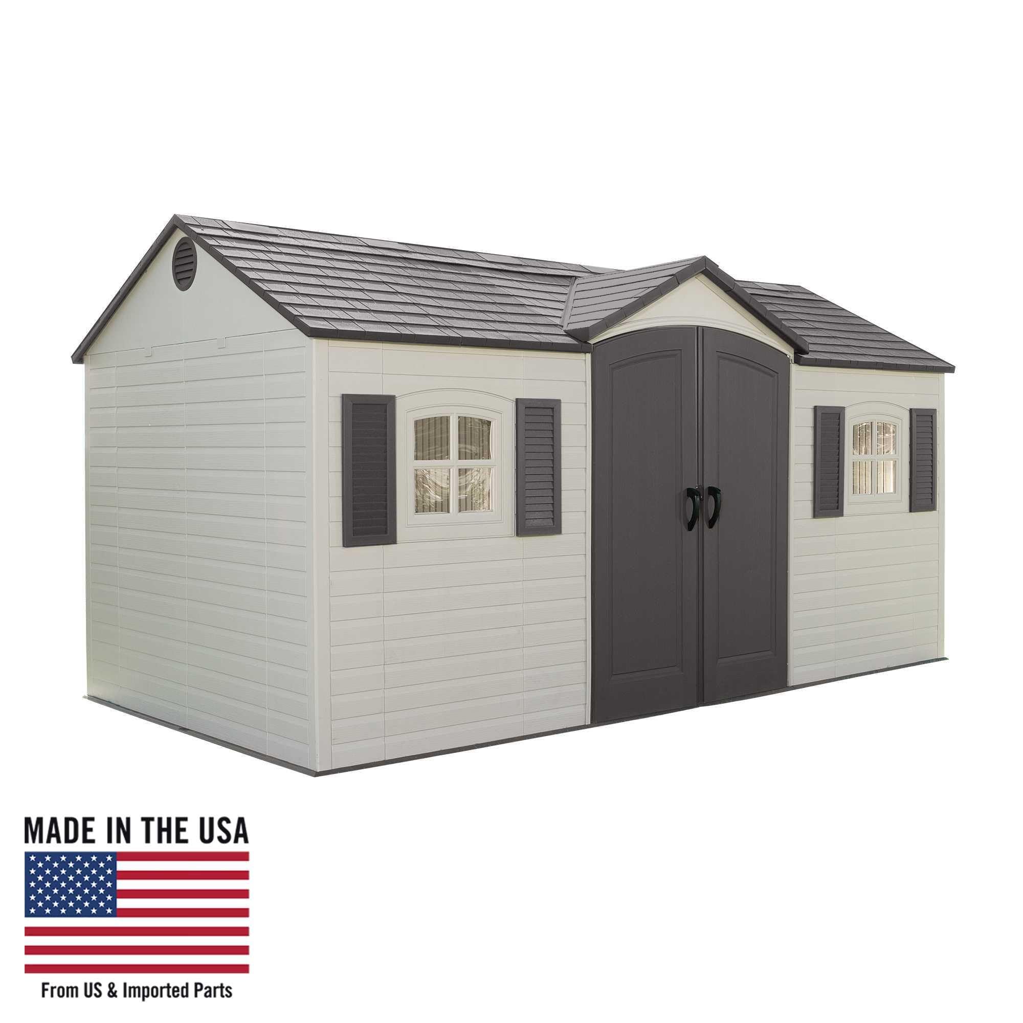 Lifetime 6446 Outdoor Storage Shed, 8 x 15 Foot, Desert Sand