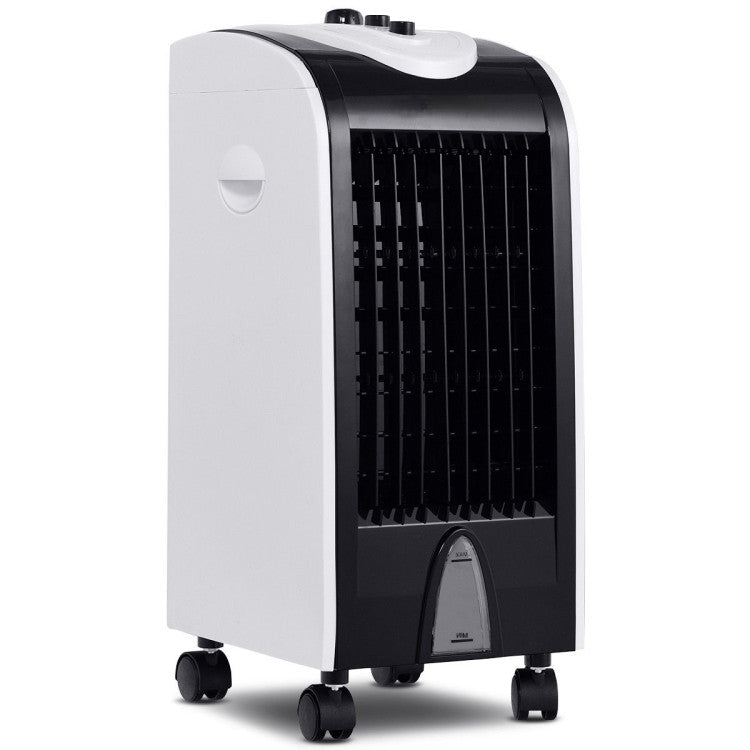 3-in-1 Portable Air Conditioner & Evaporative Air Cooler with Filter Knob for Indoor